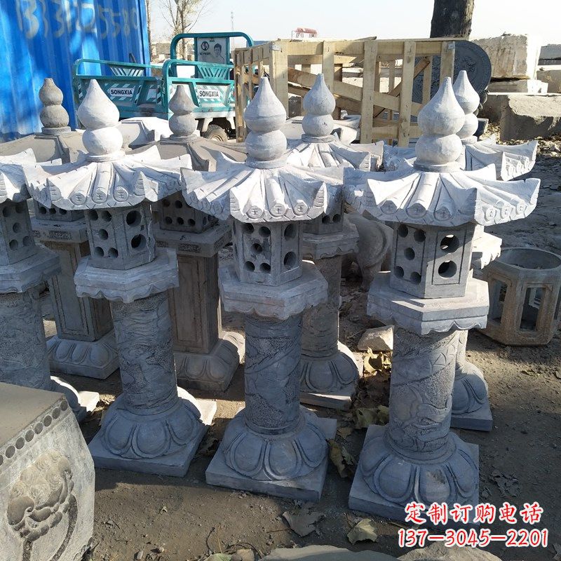 运城高墩青石中式灯笼