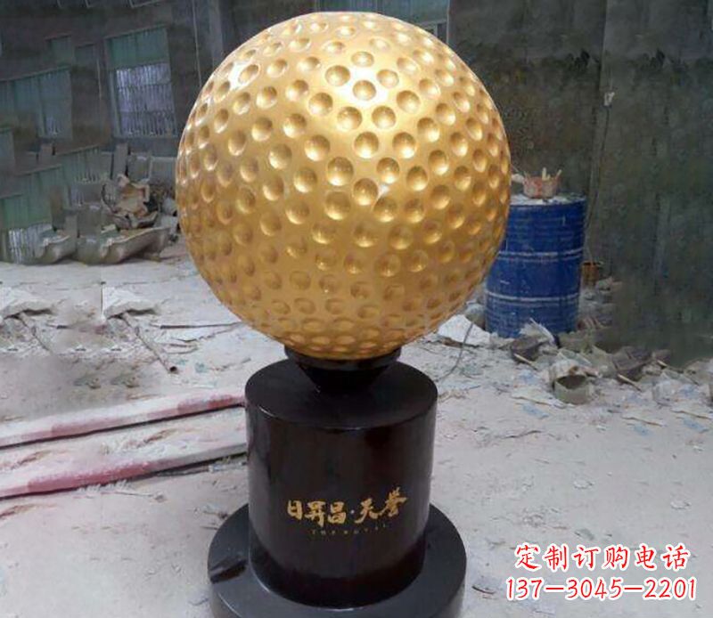 运城精致高尔夫球铜雕