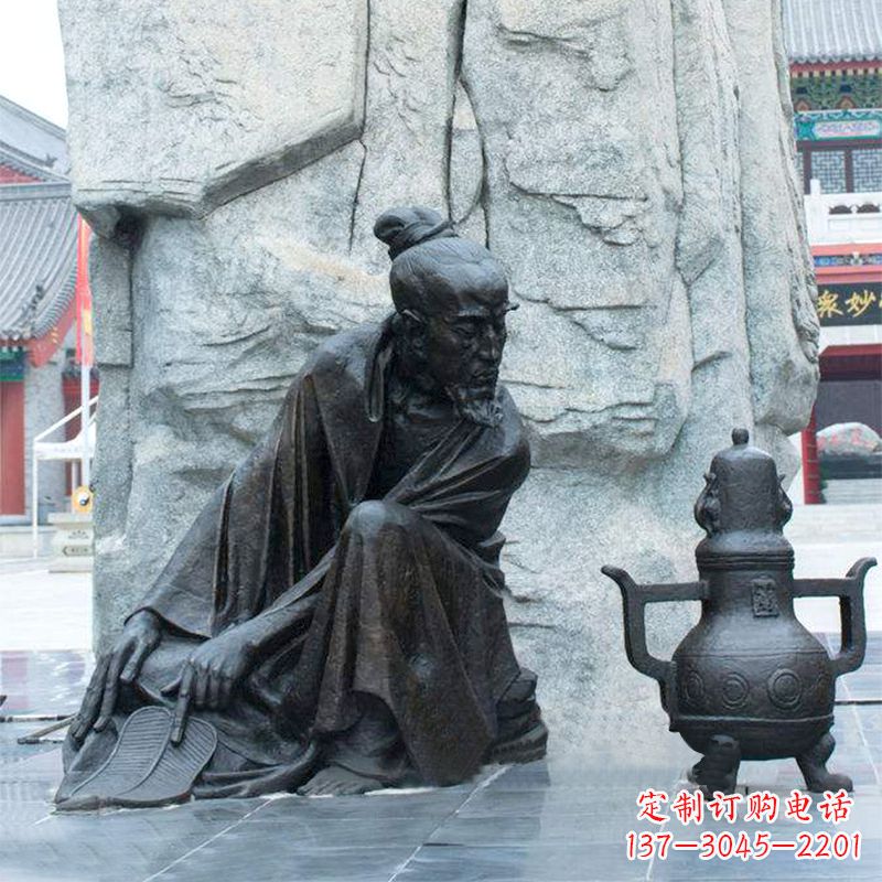 运城中国医史传承葛洪炼丹情景雕塑
