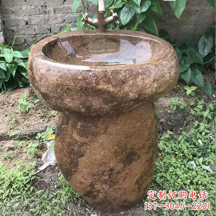 运城精美手雕石花盆,传承古典品位