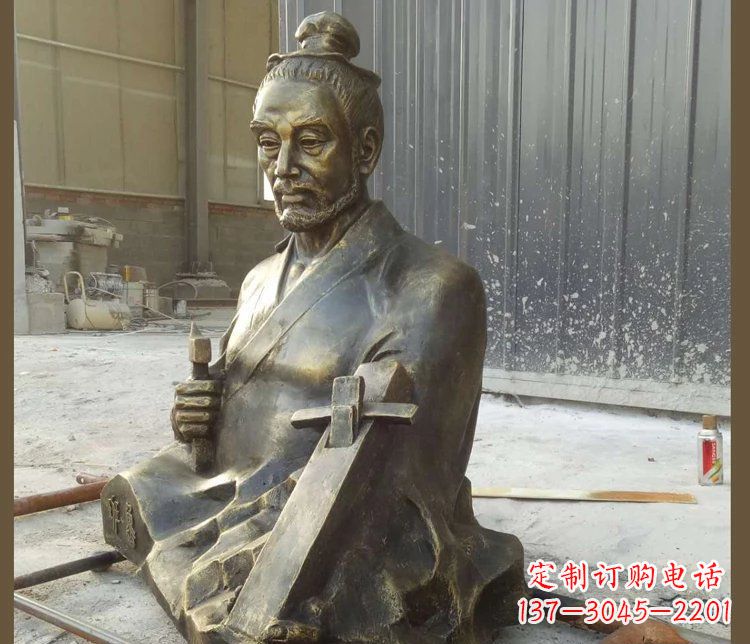 运城青铜鲁班雕塑,赞颂传统工匠精湛技艺