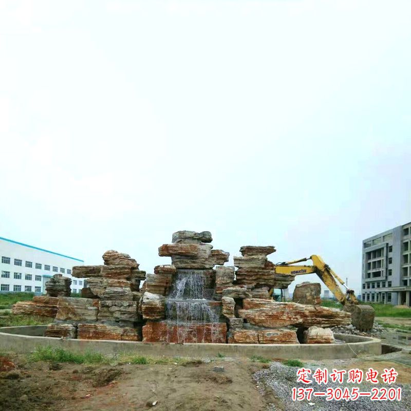 运城高雅精致的千层石假山雕塑