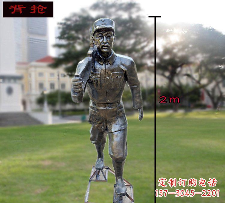 运城中领雕塑英勇勇士铜雕