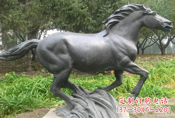 运城公园奔马铜雕222