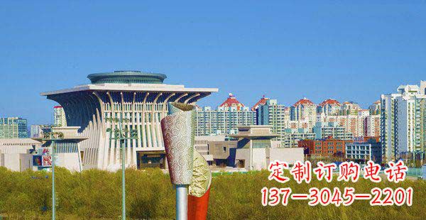运城高端特色不锈钢抽象火炬雕塑