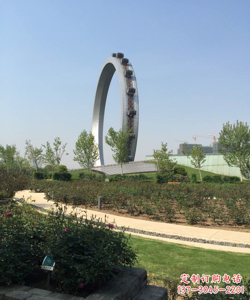 运城精美摩天轮不锈钢抽象雕塑