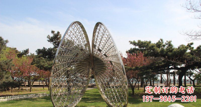 运城做工细腻的不锈钢抽象雕刻扇贝雕塑
