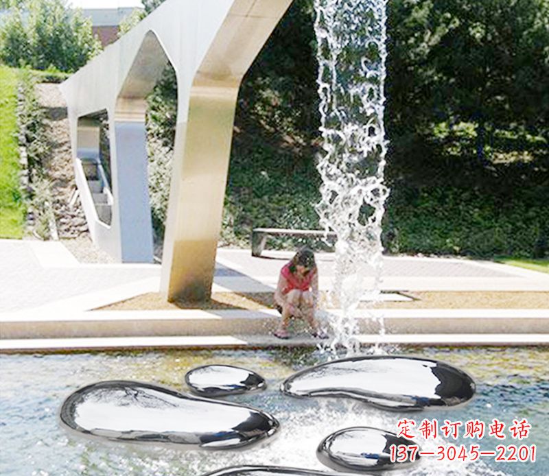 运城ONYX 不锈钢抽象水滴雕塑