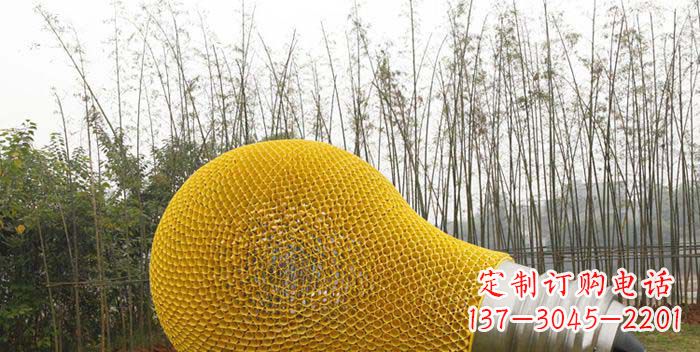 运城大型不锈钢灯泡雕塑