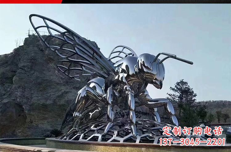 运城优雅活泼的不锈钢大型蚂蚁雕塑