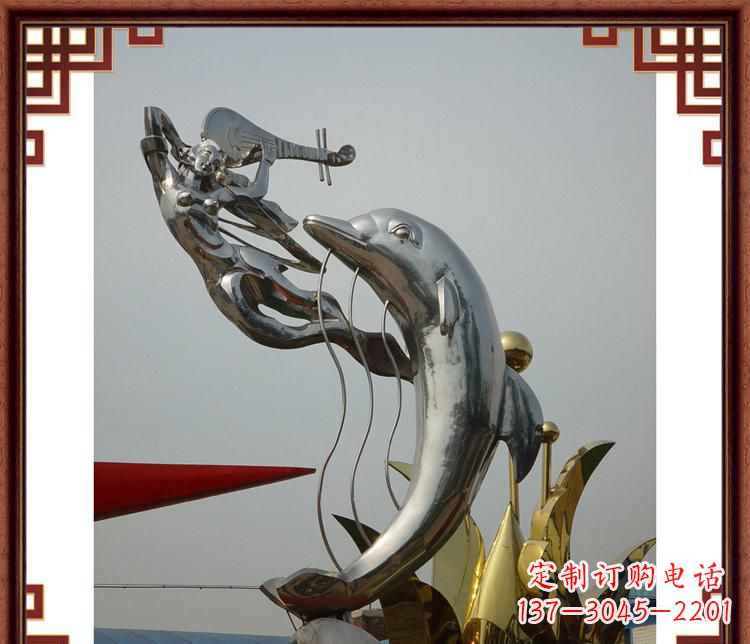 运城活力满满的海豚雕塑