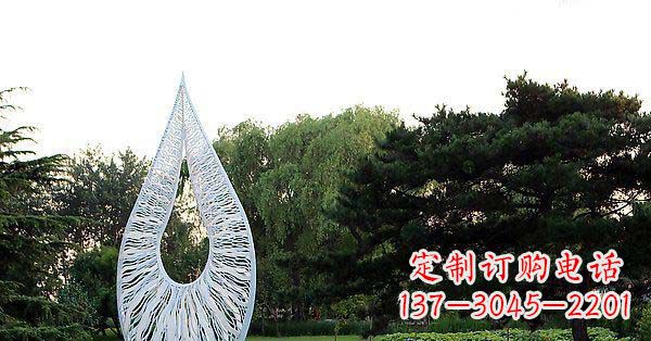 运城精美水滴不锈钢雕塑