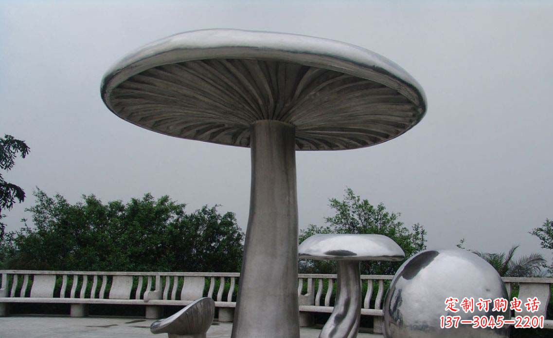 运城特色不锈钢凉亭雕塑