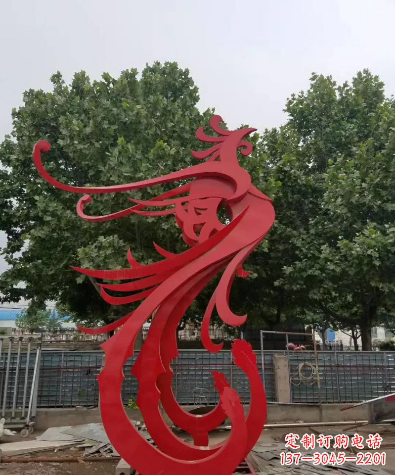 运城产品名称浪漫传情不锈钢凤凰雕塑
