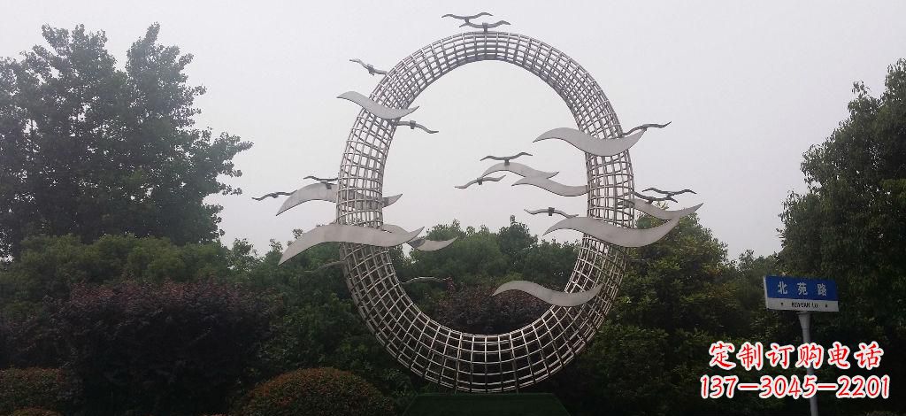 运城优雅风采,质感之美,赏心悦目的不锈钢海鸥雕塑