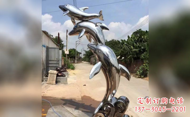 运城产品名称优雅海豚雕塑