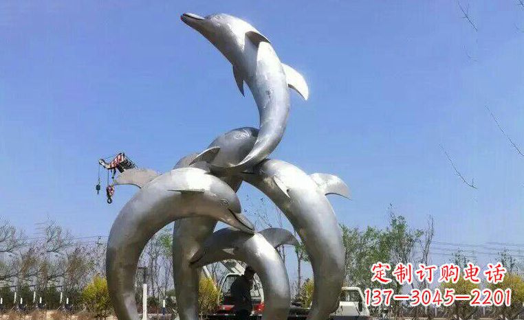 运城品质精美的不锈钢海豚雕塑