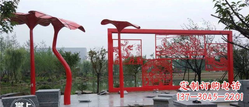 运城不锈钢龙凤雕塑