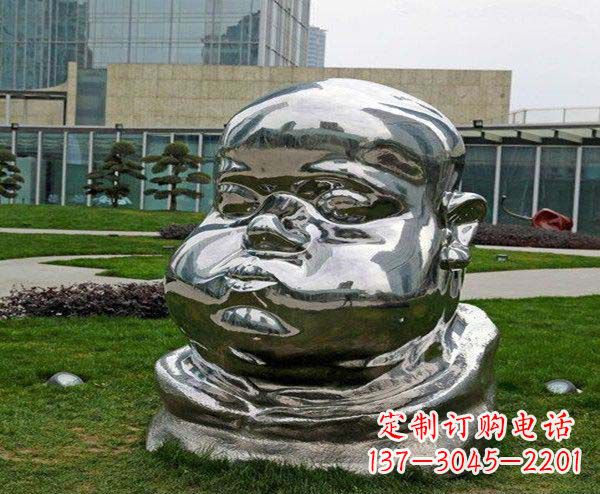 运城儿童不锈钢头像雕塑