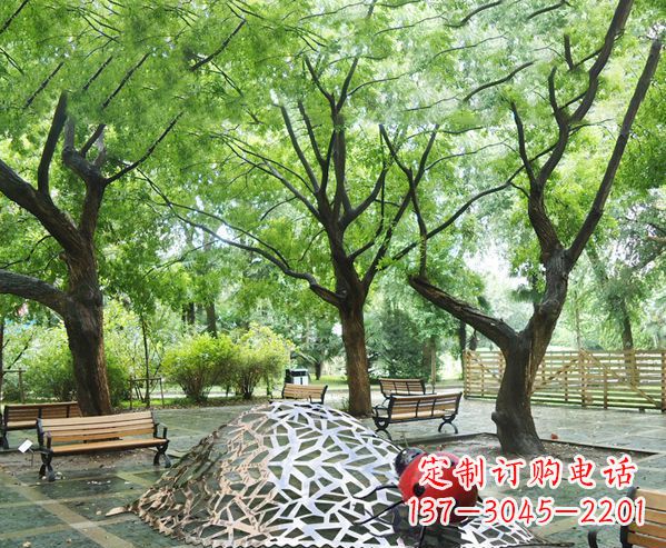 运城悠久活力-不锈钢瓢虫雕塑