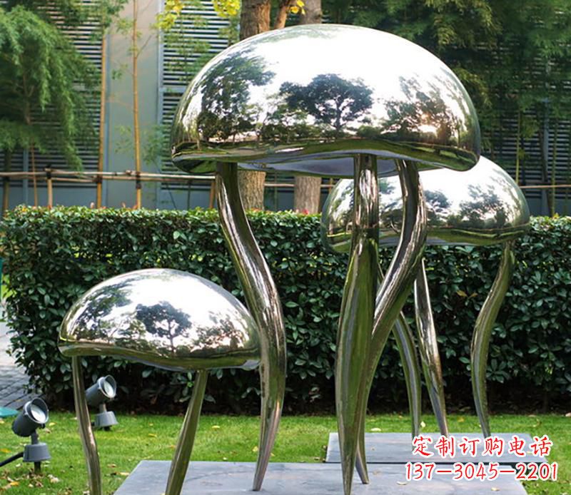 运城艺术水母不锈钢雕塑