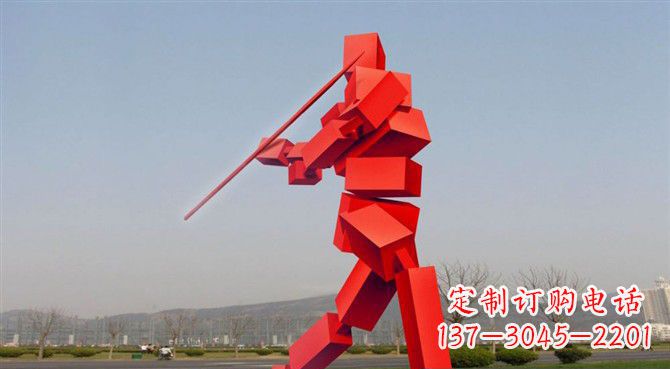 运城定制不锈钢标枪雕塑