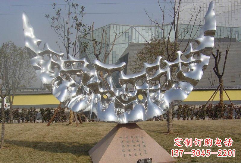 运城新款不锈钢月亮景观雕塑