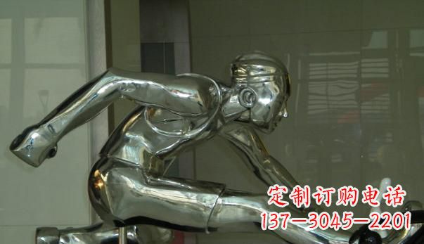 运城不锈钢运动员雕塑