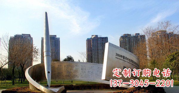 运城精美且精致的不锈钢钢笔雕塑