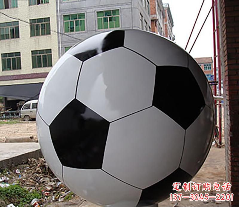 运城优质不锈钢足球雕塑