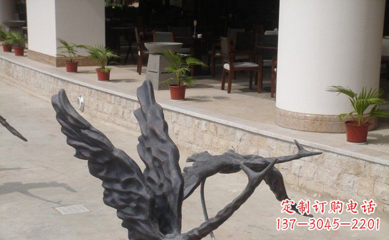 运城中领雕塑精美大雁铜雕
