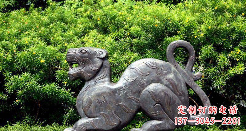 运城华丽雕塑,大型老虎铜雕