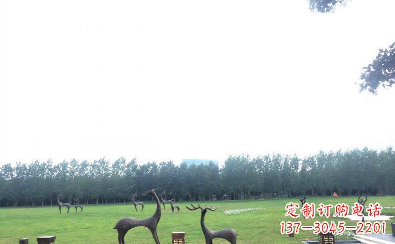 运城定制铜动物雕塑 – 小鹿