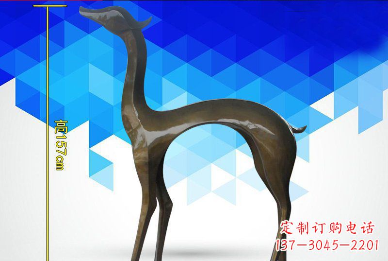 运城铜质雕刻小鹿雕