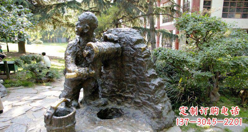 运城春洋定制铜雕男孩雕塑