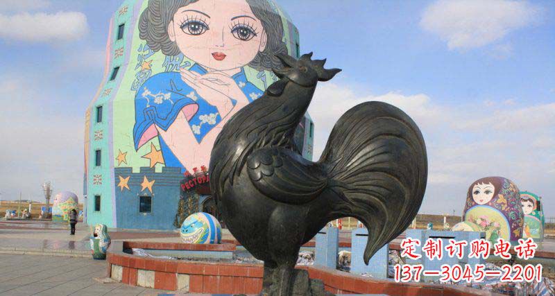 运城艺术精美的公鸡雕塑