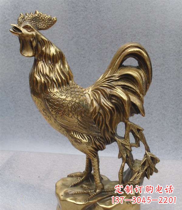 运城经典公鸡铜雕
