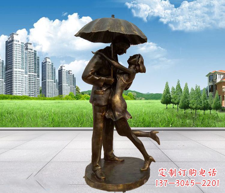 运城情侣铜雕,浪漫定制
