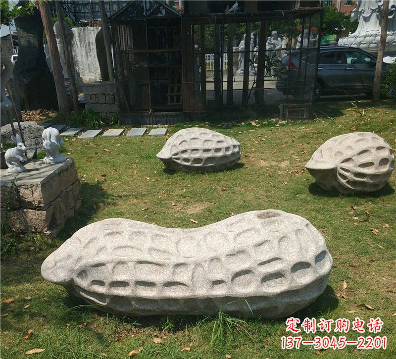 运城精美大理石花生雕塑