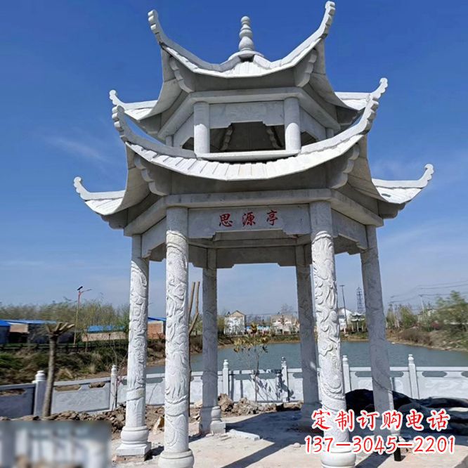 运城公园大理石凉亭