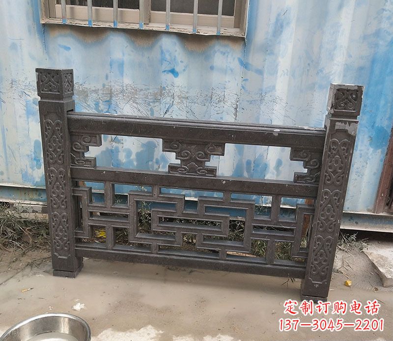 运城集乐馆大理石栏板雕塑