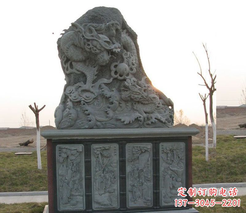 运城精美的大理石龙雕塑