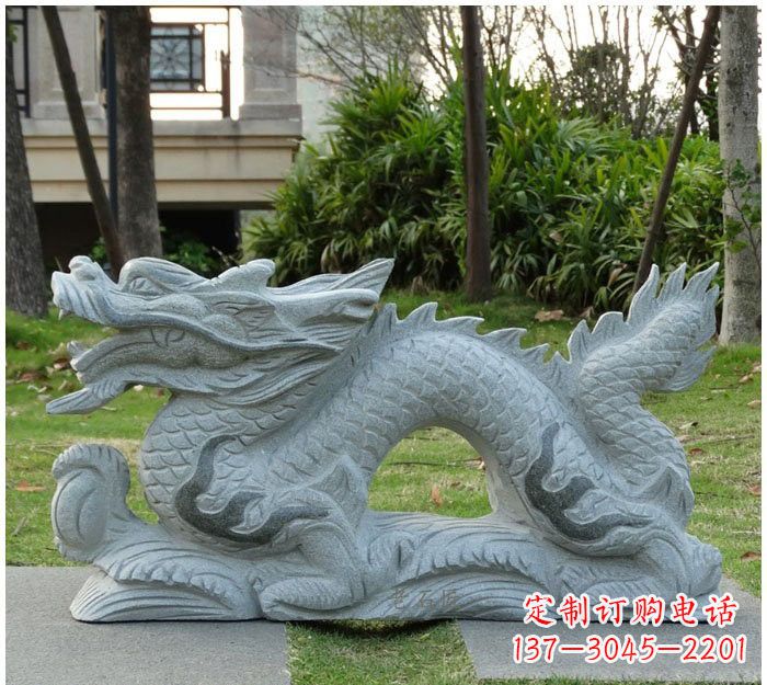 运城精美雕刻的大理石龙雕塑