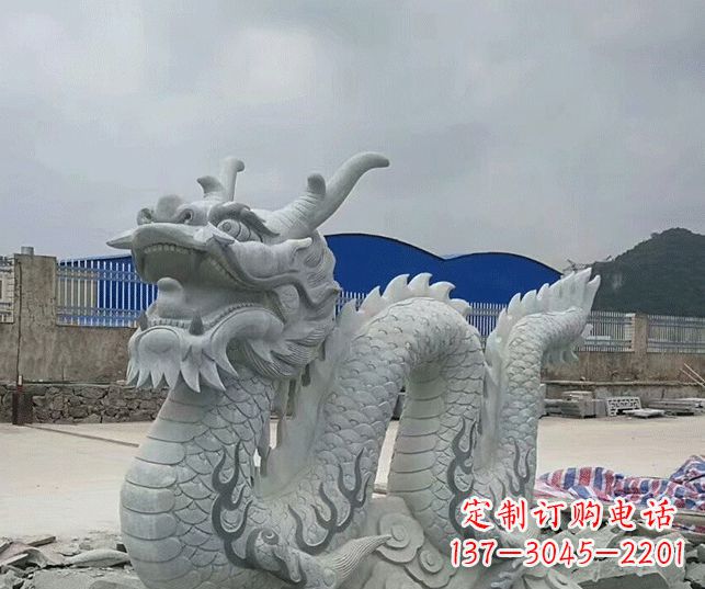 运城大理石生肖龙景观石雕