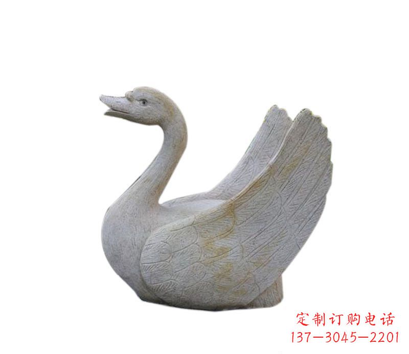 运城中领雕塑 | 天鹅石雕景观喷泉