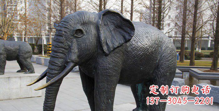 运城精致精美的大象公园雕塑