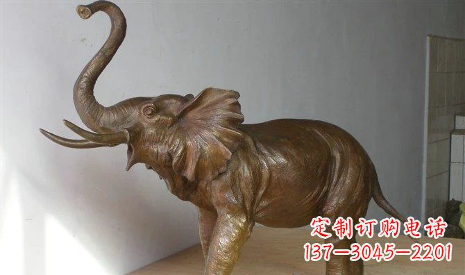 运城优雅大象招财铜雕