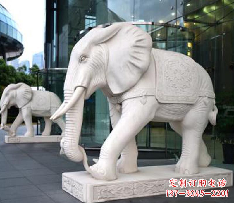 运城中领雕塑大象石雕,给您的公园一个气派