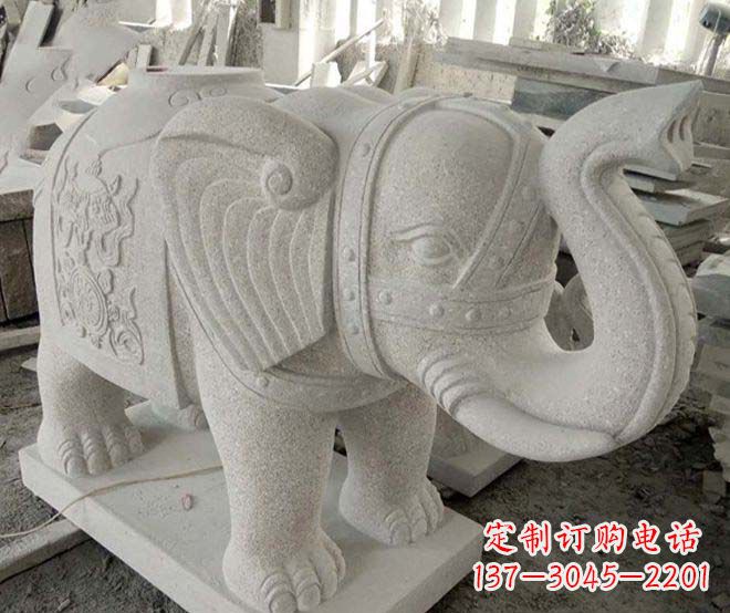 运城令人惊叹的大象石雕