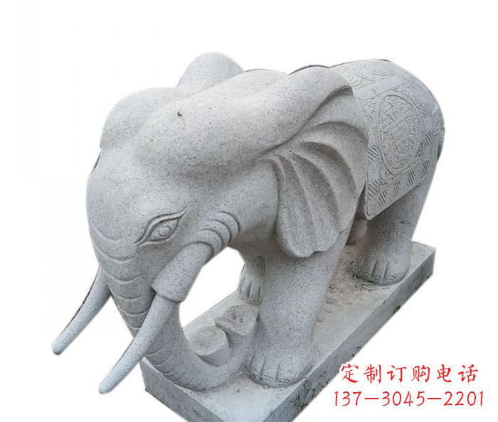 运城精美绝伦的大象大理石雕塑